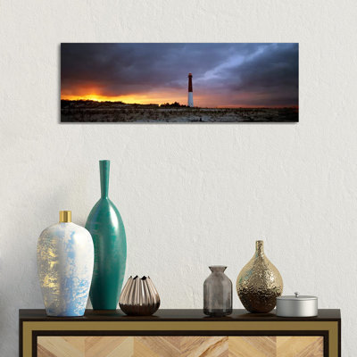 Barnegat Light (Old Barney), Barnegat Lighthouse State Park, Long Beach Island, Ocean County, New Jersey, USA- Gallery-Wrapped Canvas Giclée