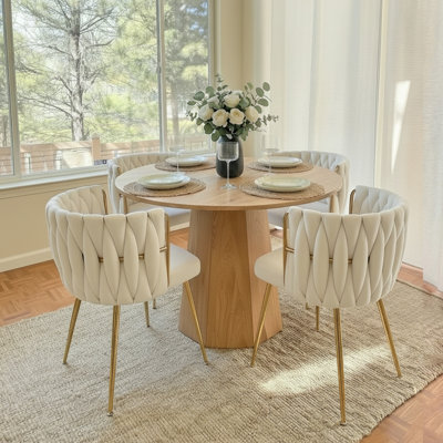 Round Dining Table Set Mid Century Modern Small Round Dining Table Set With Dining Chairs