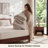 Bedsure King 2-in-1 Comforter Set with Detachable Fluffy Blanket – Beige SnapTech Design Bed-in-a-bag, All-Season Bedding Set(Set of 6)-120798836-120798832