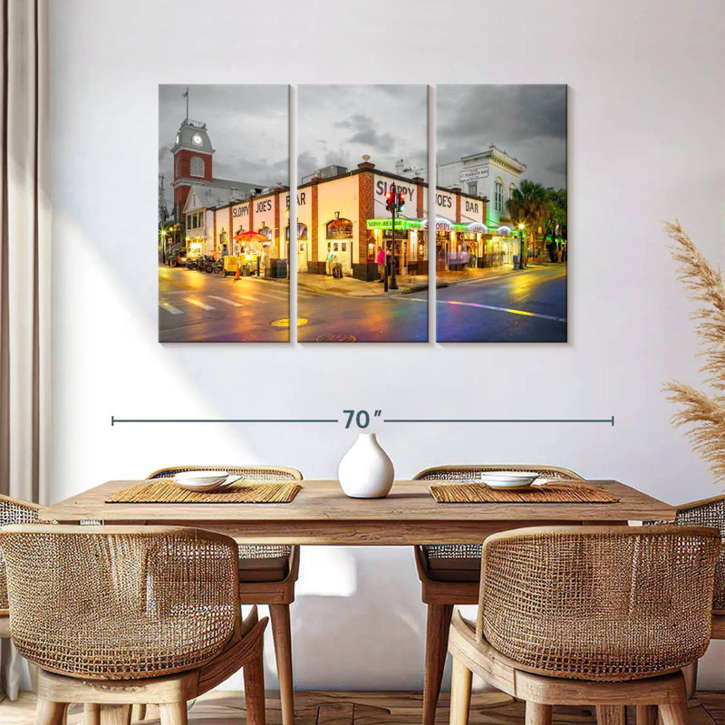 Rorry Nighttime In Key West Noir, 36" H x 57" W