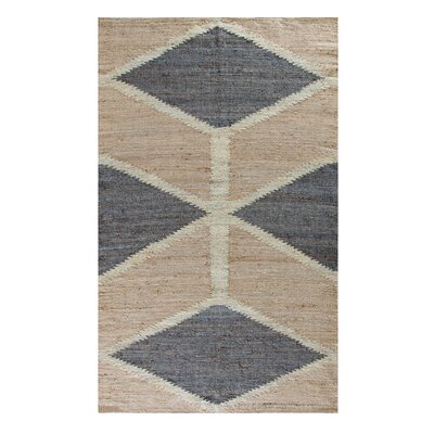 Kenyetta Geometric Hand-Loomed Jute/Sisal Area Rug in Gray/Ivory/Tan -  AllModern, 376428B27BBC43E792BD47A69C94C255