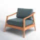 Elswick Teak Patio Armchair with Cushions