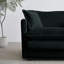 5 canapé convertible en forme de U, 2 repose-pieds, chenille noire, repose-pieds réversible avec repose-pieds, canapé modulaire