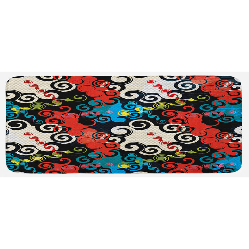 Modern & Contemporary Polyester Kitchen Mat
