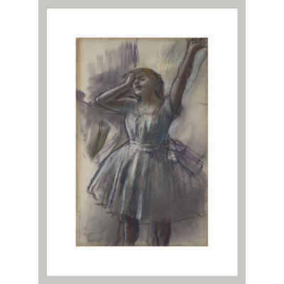 «Dancer Stretching» par Edgar Degas, impression giclée sur cadre