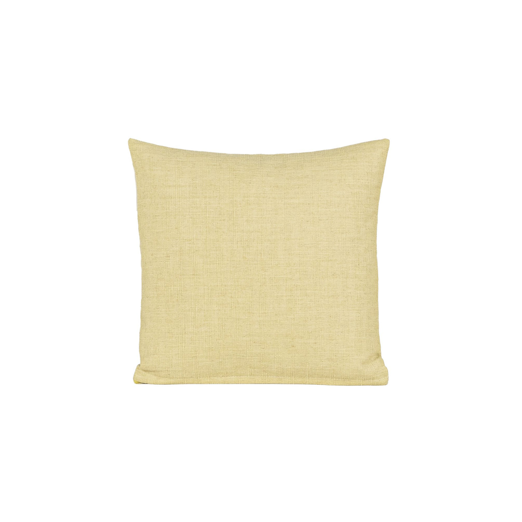 Indy Faux Linen Accent Pillow, Feather, Green, Square 26"