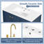 Meuble-lavabo 36 po avec lavabo 36 po - 4 tiroirs variés et portes à fermeture douce, fabrication en bois massif-106626722