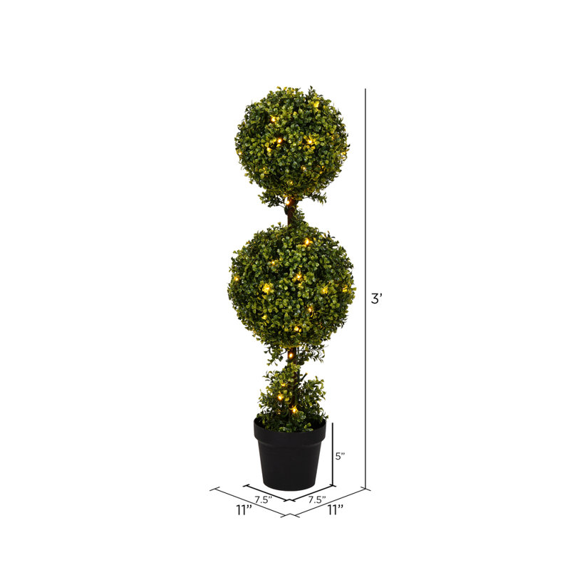 Topiaire de buis artificiel 36 "en pot