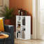 HOMCOM 2-Tier Bookshelf with 5 Open Storage Compartments-86933261