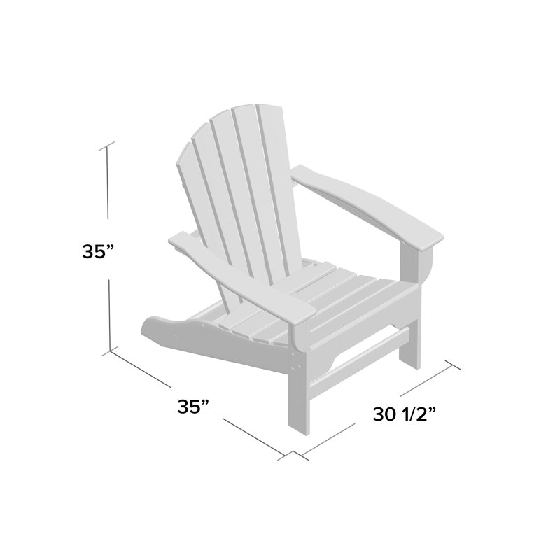Chaise Adirondack en plastique / résine Willene, Chocolat