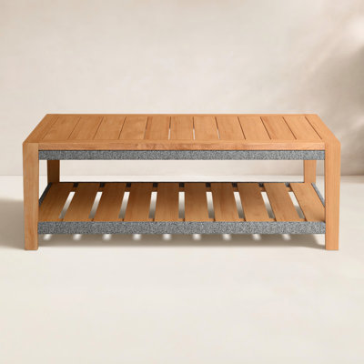 Wallace 50.5'' Teak Outdoor Coffee Table