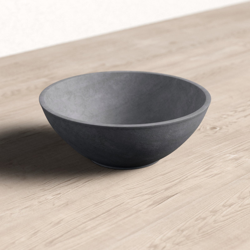 Pot à fleurs Haven, Anthracite foncé, H 3,5 po x l 10 po x P 10 po