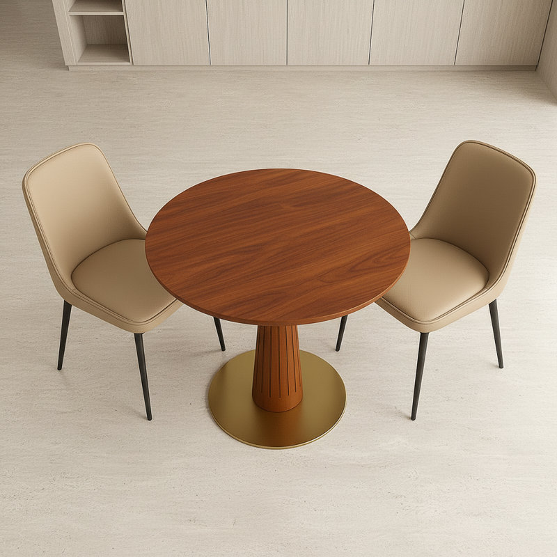 Ensemble de table de salle à manger, Brun