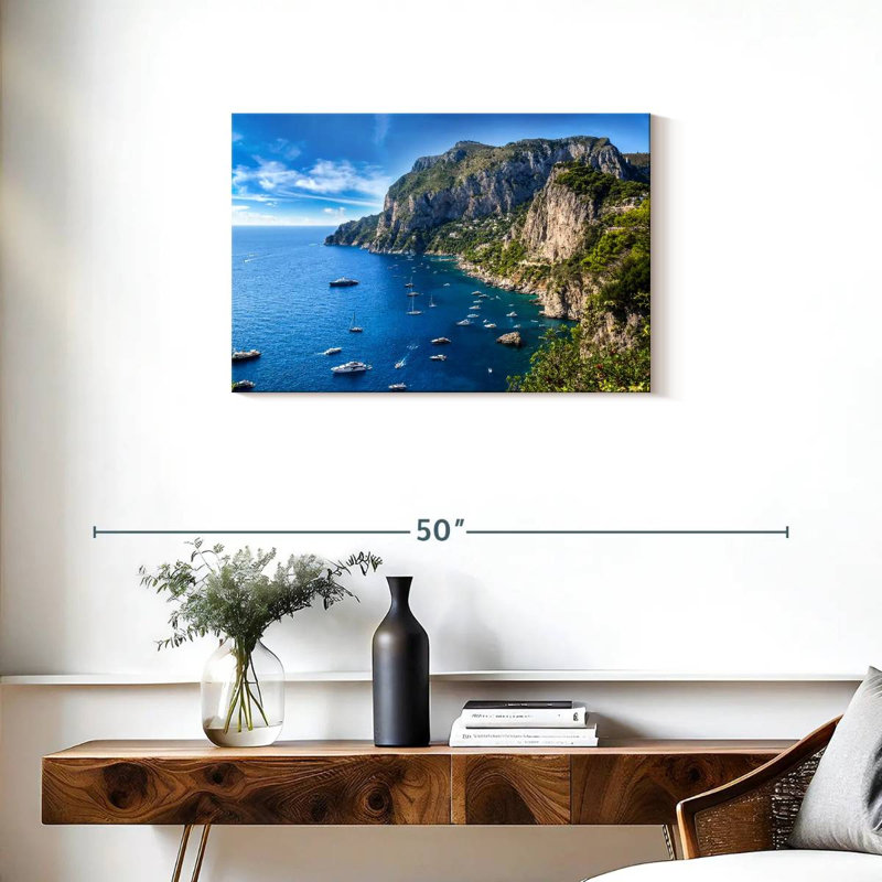 Gillard, île de Capri, H 20 po x l 30 po