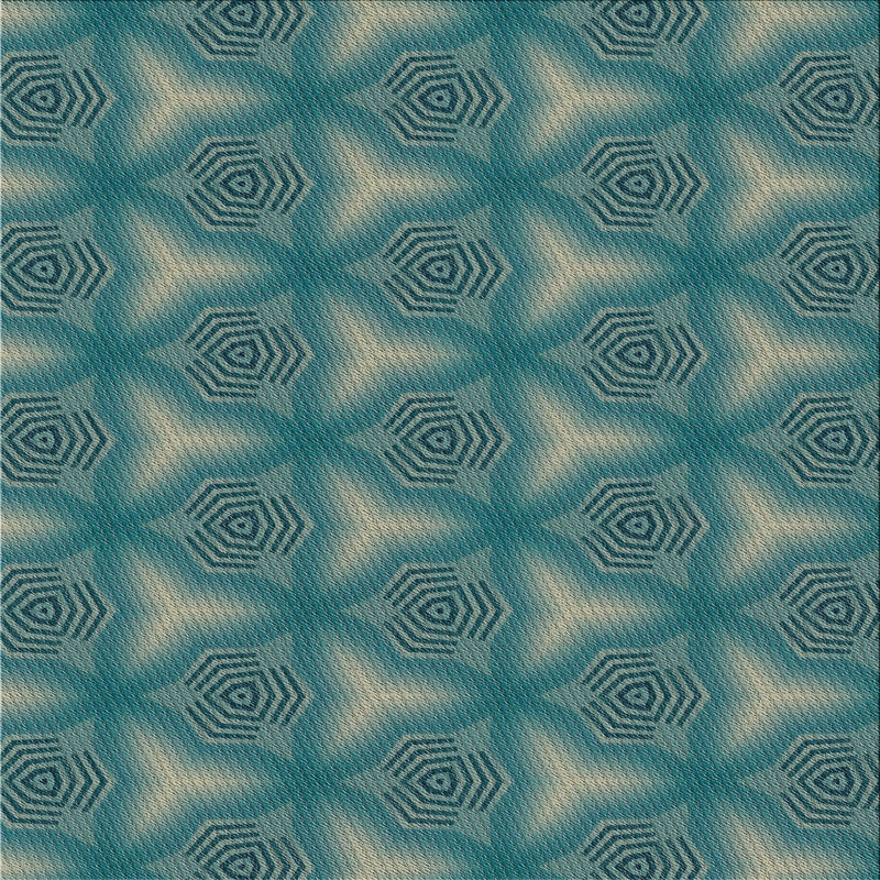 Tapis gris/beige à motifs, Carré 3 pi
