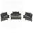 Kerstanski Wicker Sofa Set with Various Seating and Functional Tables