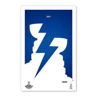 «Minimalist 2021 NHL Stanley Cup», reproduction d'art non encadrée