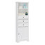 Grande armoire de rangement avec 3 tiroirs et tablettes réglables-1670555753