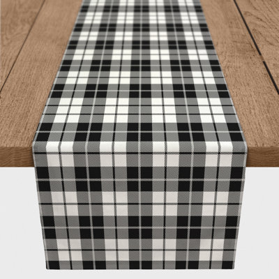 Adrith Rectangle Plaid Polyester Table Runner