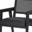 Chaise d'appoint de salle à manger en cuir noir