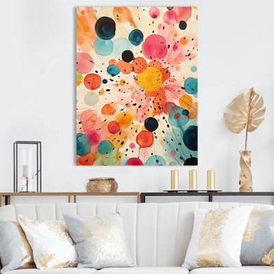 Colorful Mid Century Colorful Contrasts II - Abstract Midcentury Wall Art