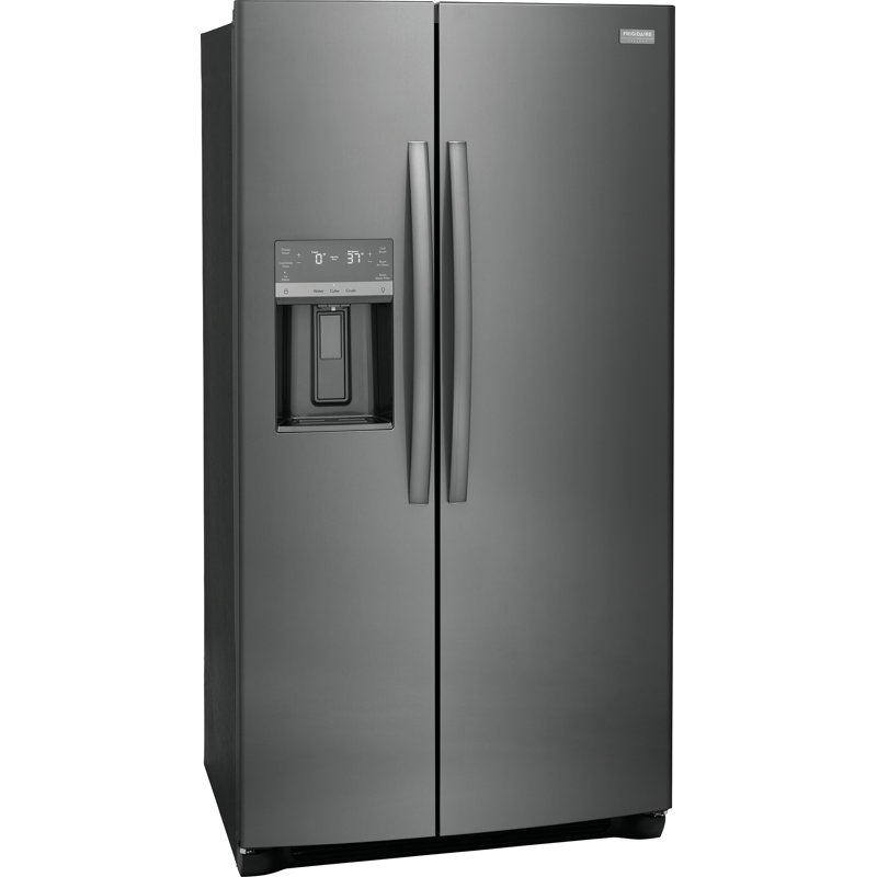 Frigidaire Gallery 36" 22.3 Cubic Feet Energy Star Smudge-Resistant Side By Side Refrigerator with External Water and Ice Dispenser