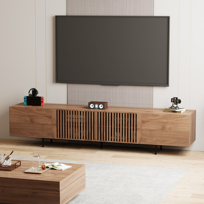 Meuble télé et console multimédia et centres de divertissement avec grand espace de rangement