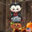 Ornement suspendu en bois dracula