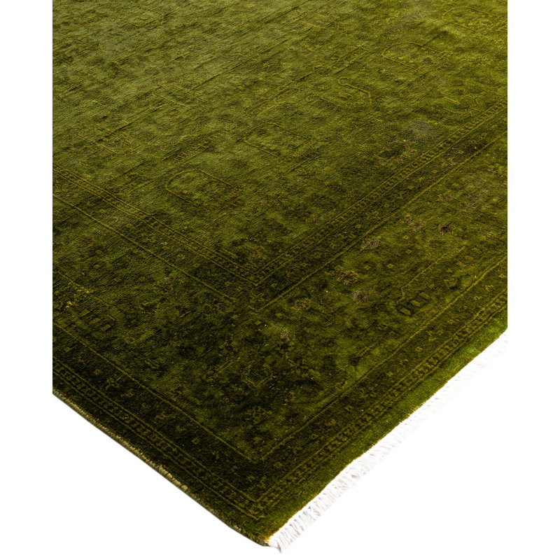 Overdyed One-of-a-Kind 3' 10" X 6' 1" Hand Knotted Area Rug