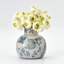 Vase rétro bleu et blanc