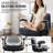 Modern Mid-back Ergonomic Office Chair,Adjustable Criss Cross Desk Chair,300LBS -180278499