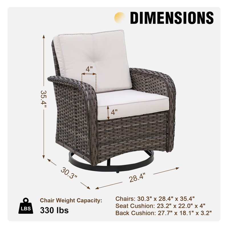 Wicker Outdoor Glider