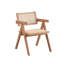 2 chaises avec accoudoirs - couleur naturelle, 2 sièges élégants, élégance décontractée