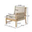 Ensemble de conversation d'extérieur en bois d'acacia 5 pièces Ranny