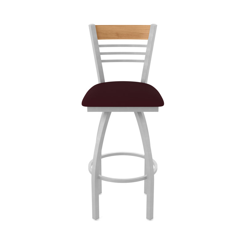 Tabouret tournant 880 Eleanor, Gris, Espresso, Tabouret de bar (siège de 30 po de hauteur)