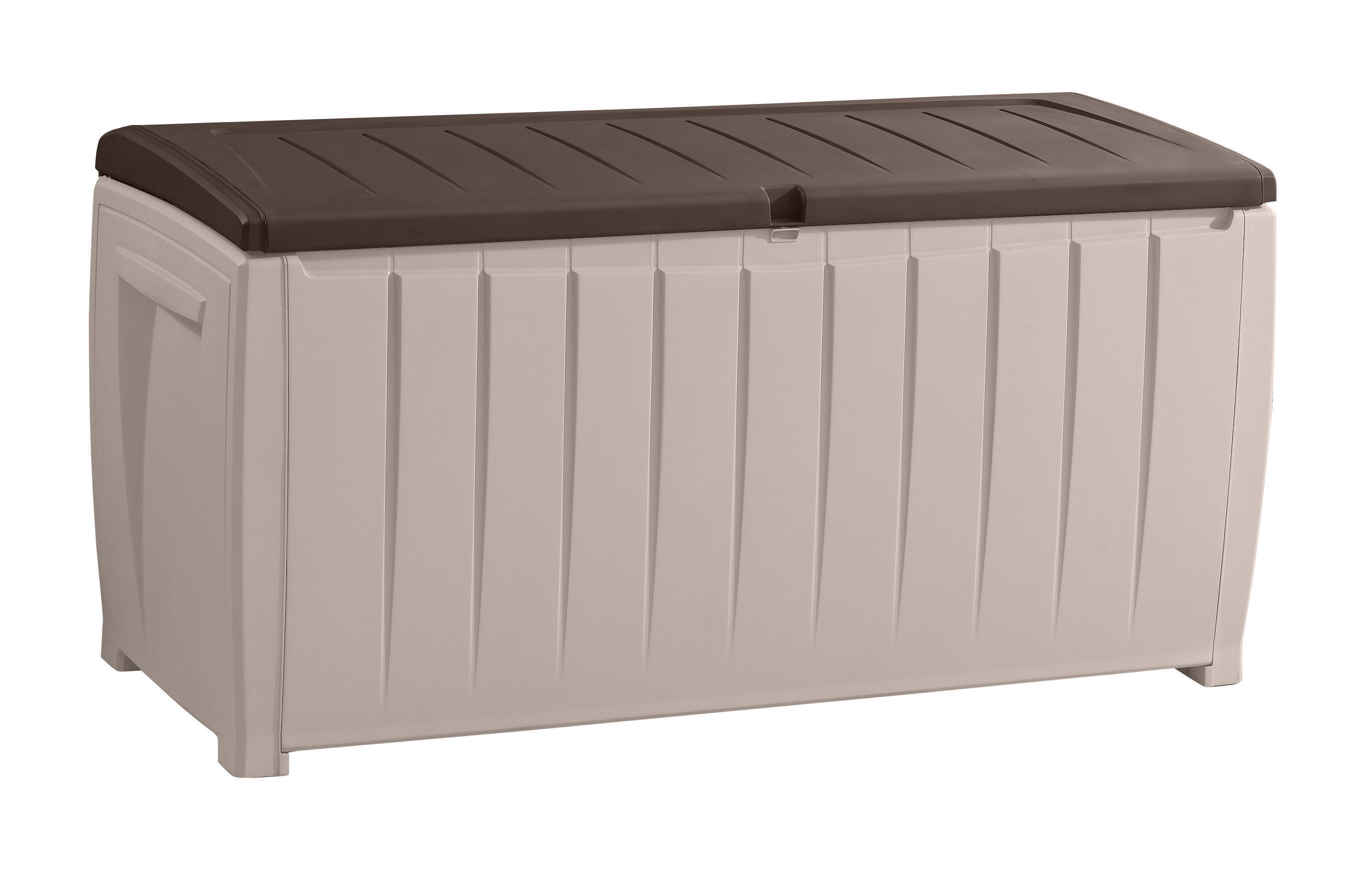 Keter Novel 90 Gallon Durable Resin Outdoor Storage and Organization