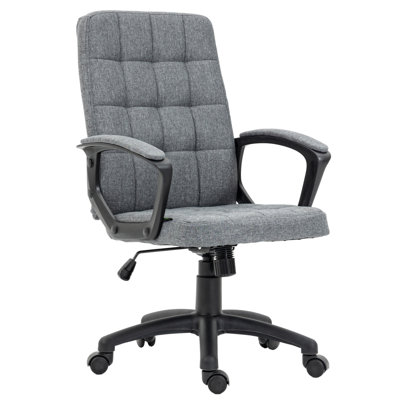 Chaise de bureau en lin Majeris