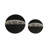 Decorative Wood and Resin Orbs Sculpture Set for Home Decor - Modern Object Accent for Office or Living Room Decoration - Set of 2, 10", 7", Black & White