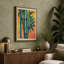 Three Bamboo Stalks Botanical - Wrapped Canvas-343850317-343850319