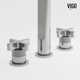 Wythe 9" H Two Handle Widespread Bathroom Faucet 