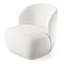 Fauteuil à oreilles 31 "blanc Boucle