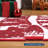 Red Rug, Washable Low Pile Christmas Carpet, Non Slip Soft Indoor Mat for Kitchen, Entryway or Living Room-2018846243