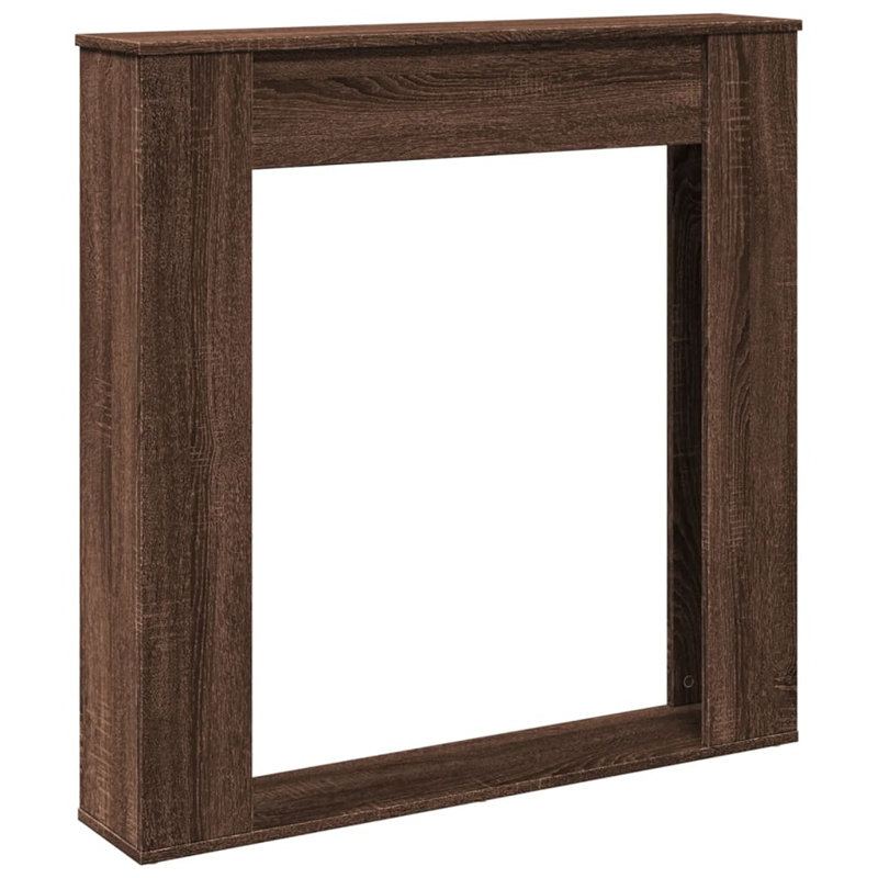 Engineered Wood Fireplace Surround, Brown Oak