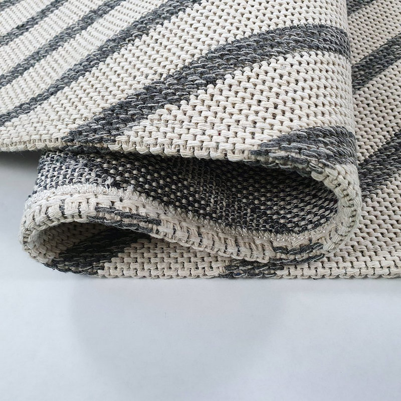Pimm Geometric Cotton Hand Woven Area Rug, Rectangle 60 x 90cm
