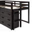 Lit mezzanine simple avec armoire et tablette-133411521