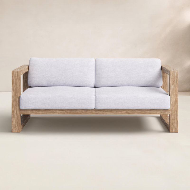 Charter Patio Sofa with Cushions, Teak 