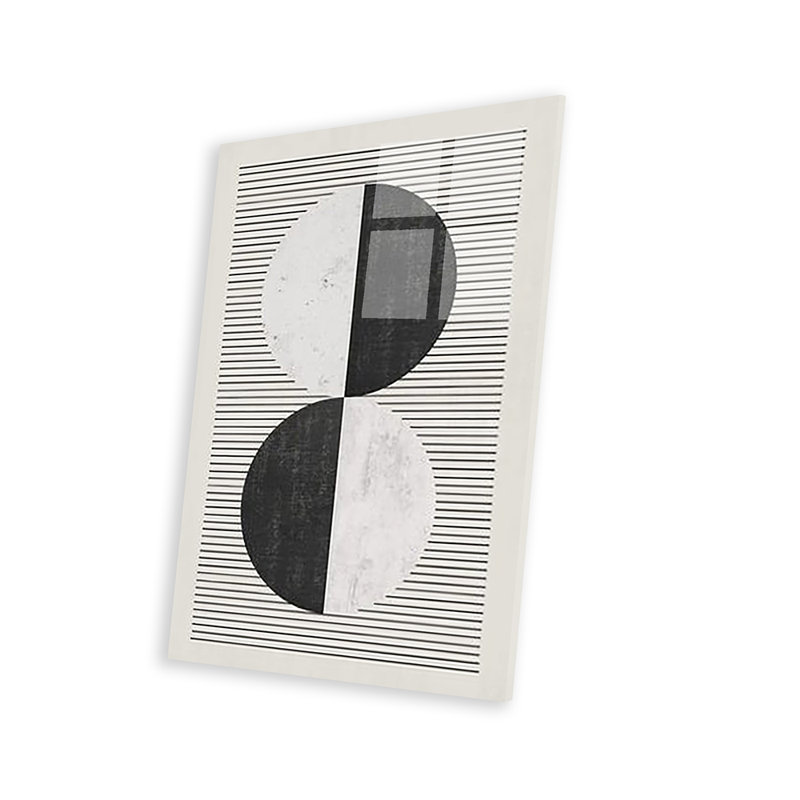 " Circles Black Lines ", 24" H x 16" W x 0.25" D