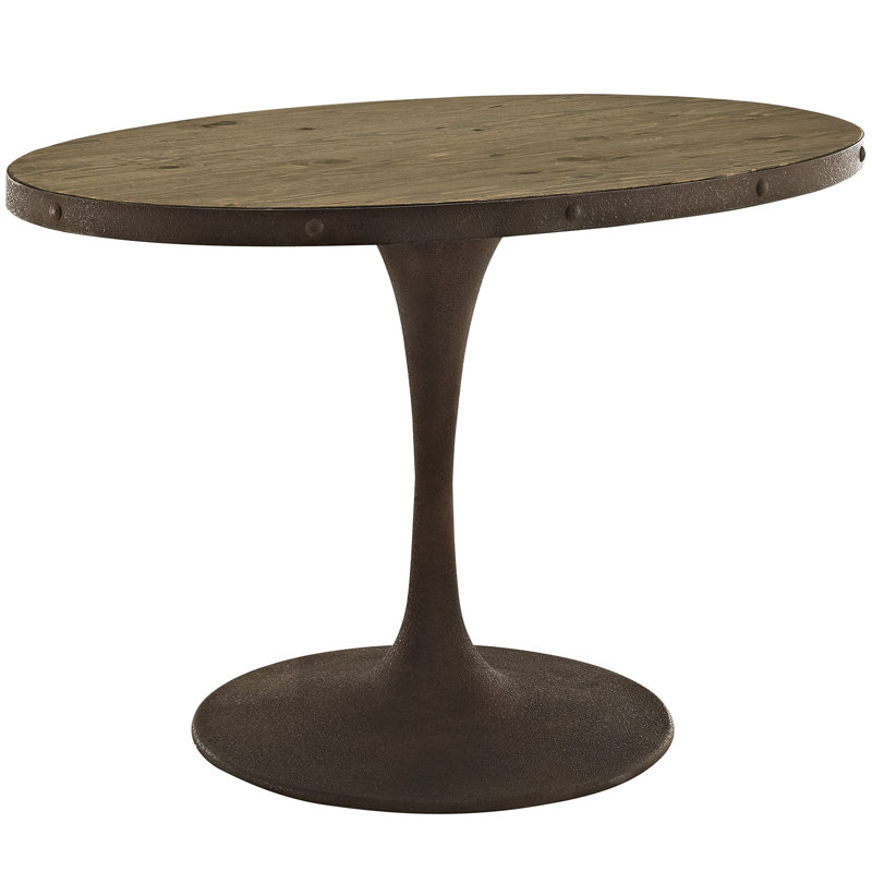 Table de salle à manger Drive, Noir, Or, H 30 po x L 47 po x l 29,5 po