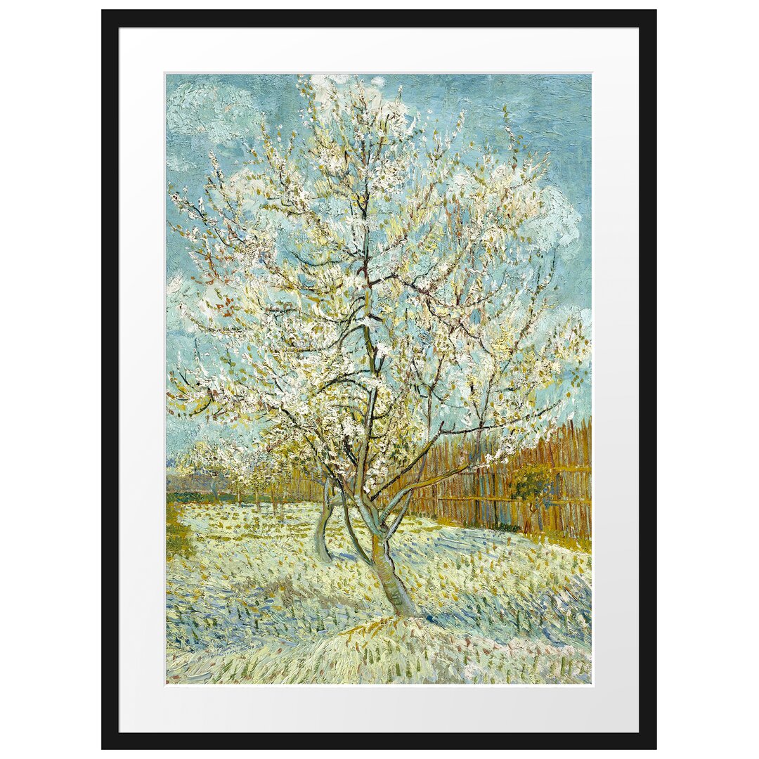 Gerahmter Kunstdruck The Pink Peach Tree von Vincent Van Gogh