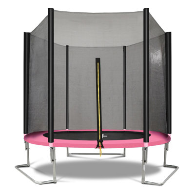 YC 8FT Trampoline Outer Net-Pink And Black